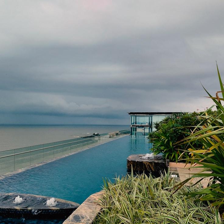 Entertainment zone at night in Canada